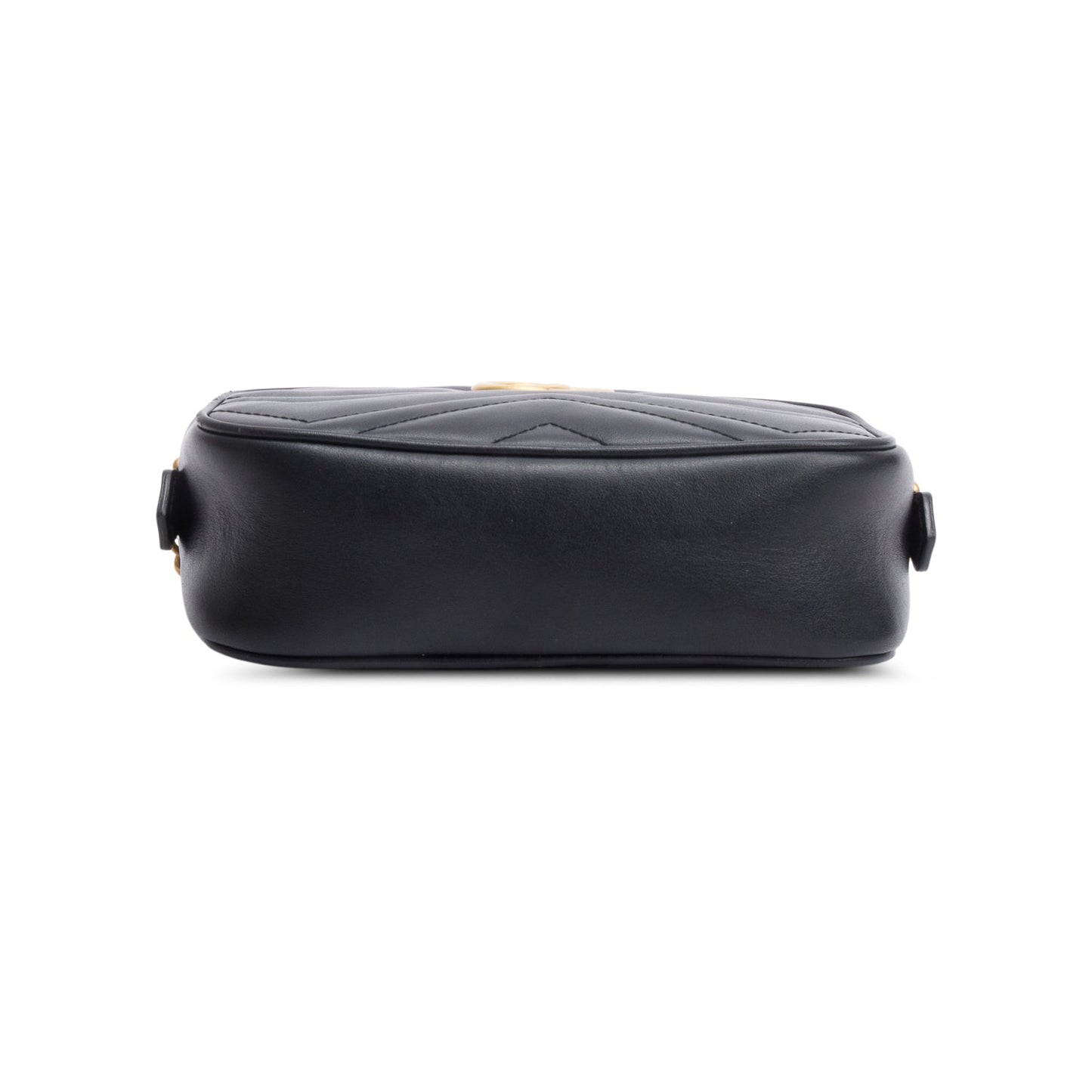 Gucci Black GG Marmont Matelasse Mini Camera Bag