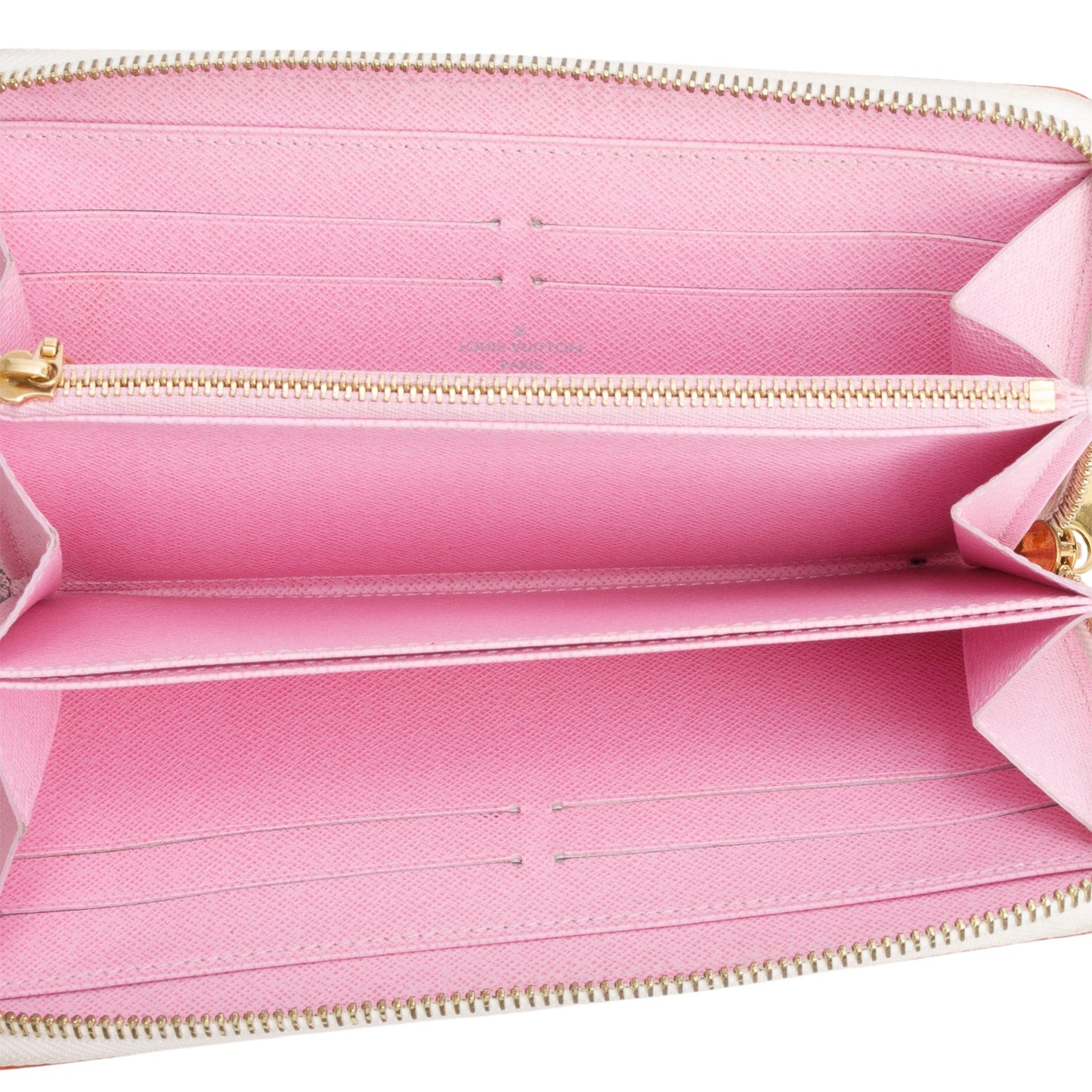 Louis Vuitton White Multicolore Monogram Zippy Wallet
