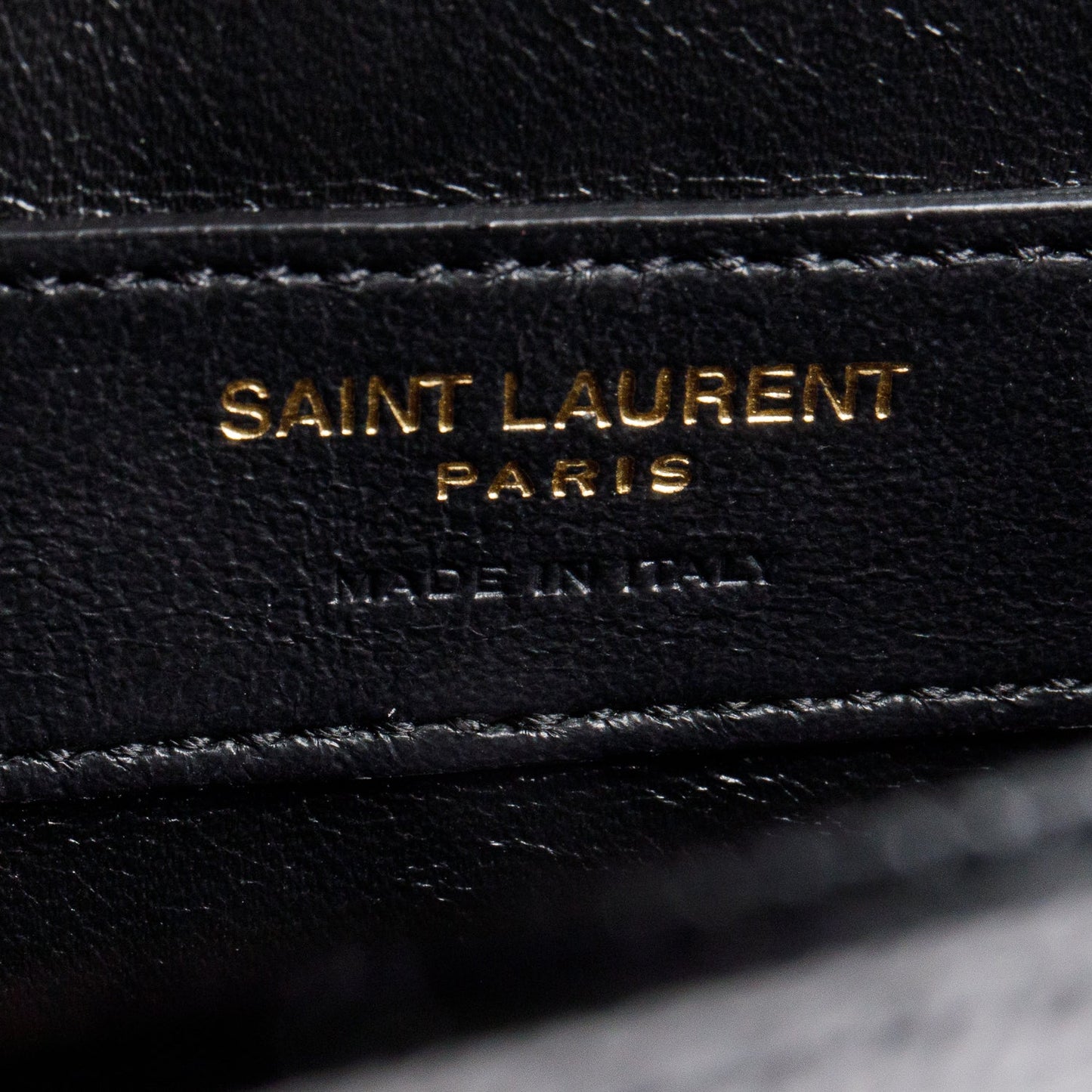 Saint Laurent 2022 Black Grain De Poudre Leather Small Monogram Kate Bag