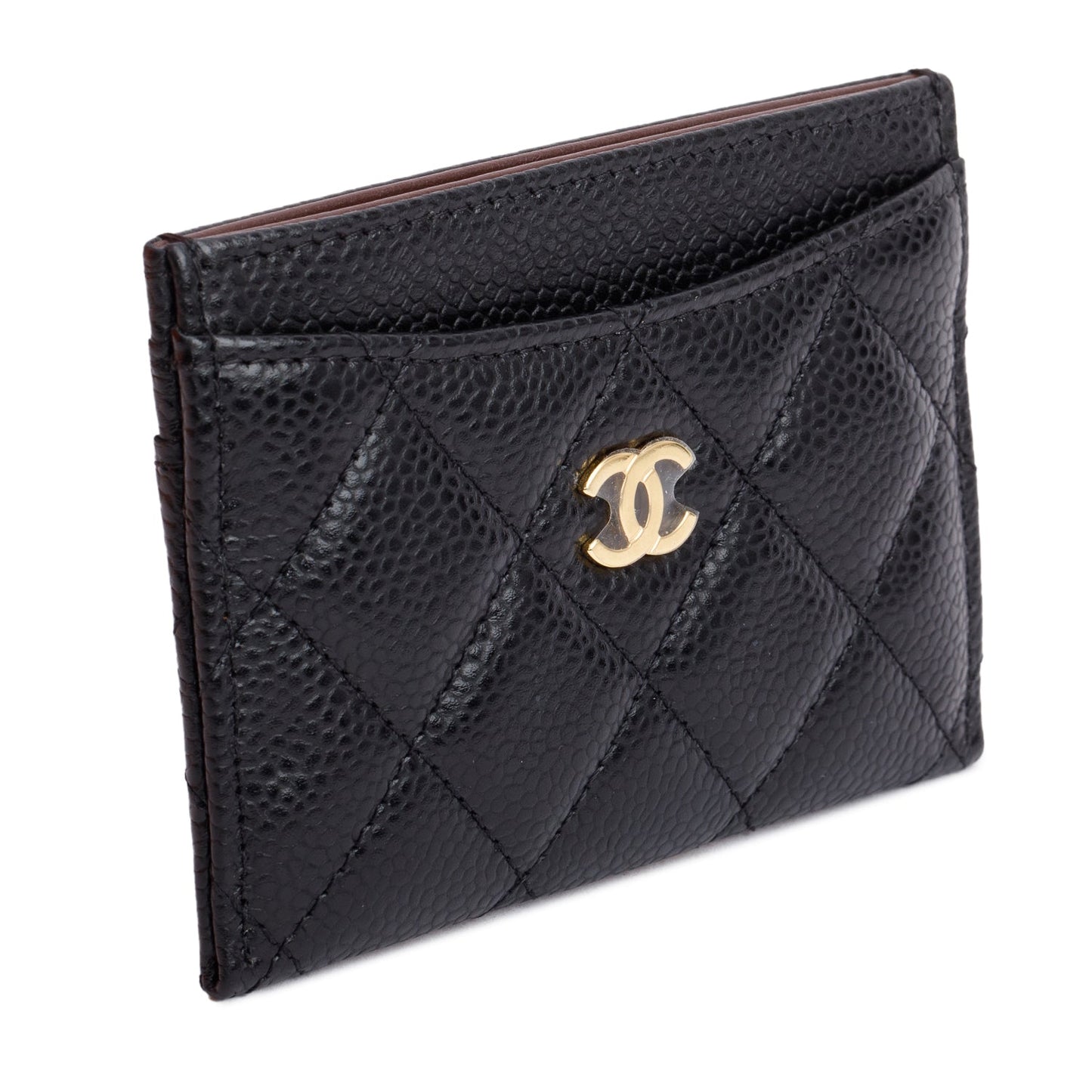 Chanel 2024 Black Caviar Leather Classic Card Holder