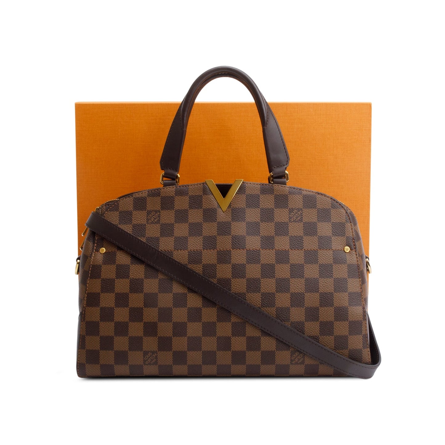 Louis Vuitton Damier Ebene Kensington Bowling Bag