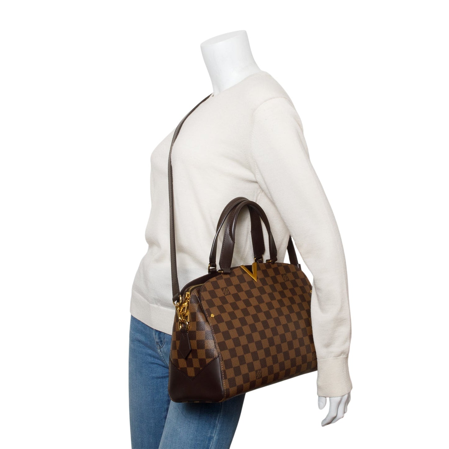 Louis Vuitton Damier Ebene Kensington Bowling Bag