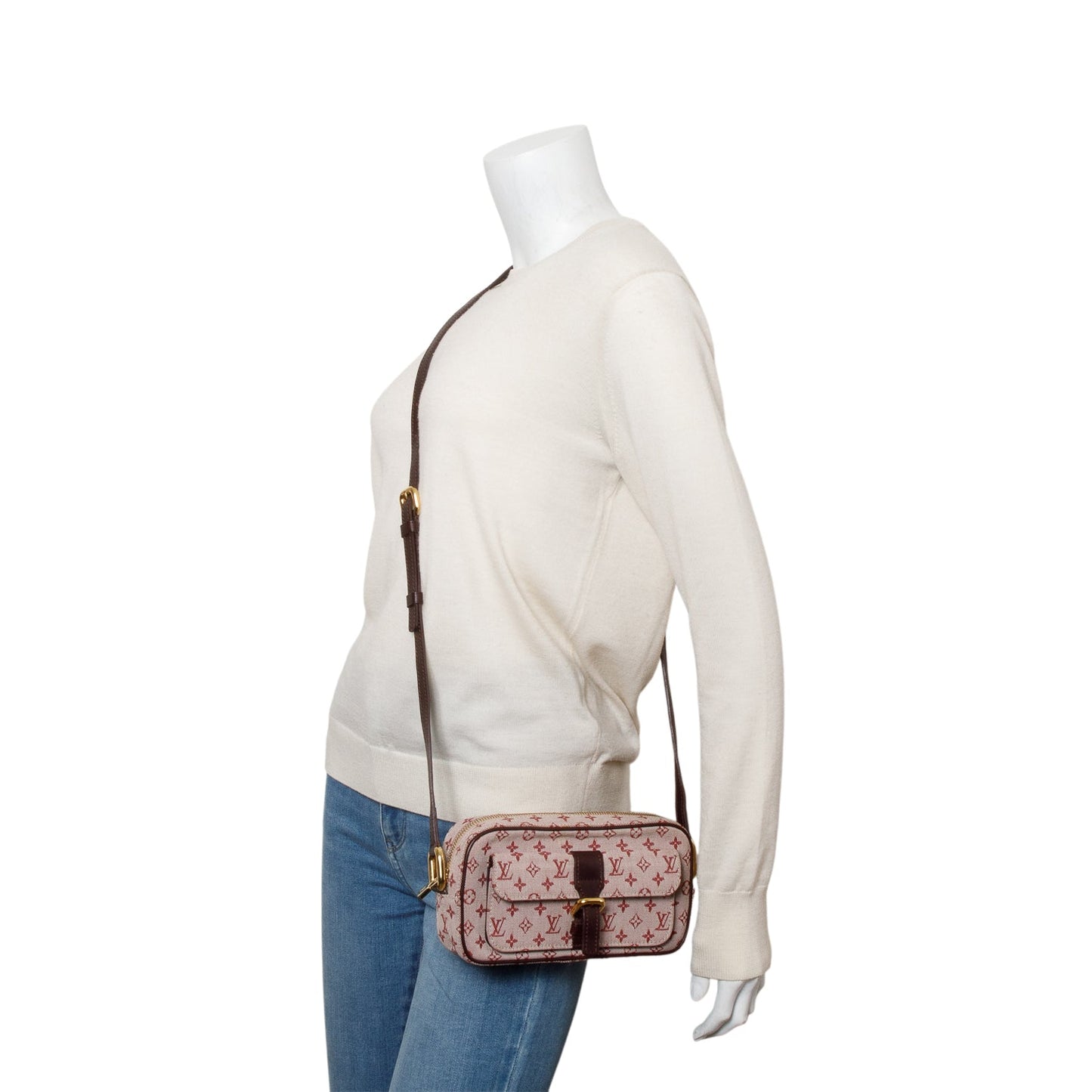 Louis Vuitton Burgundy Monogram Mini Lin Juliette Crossbody Bag