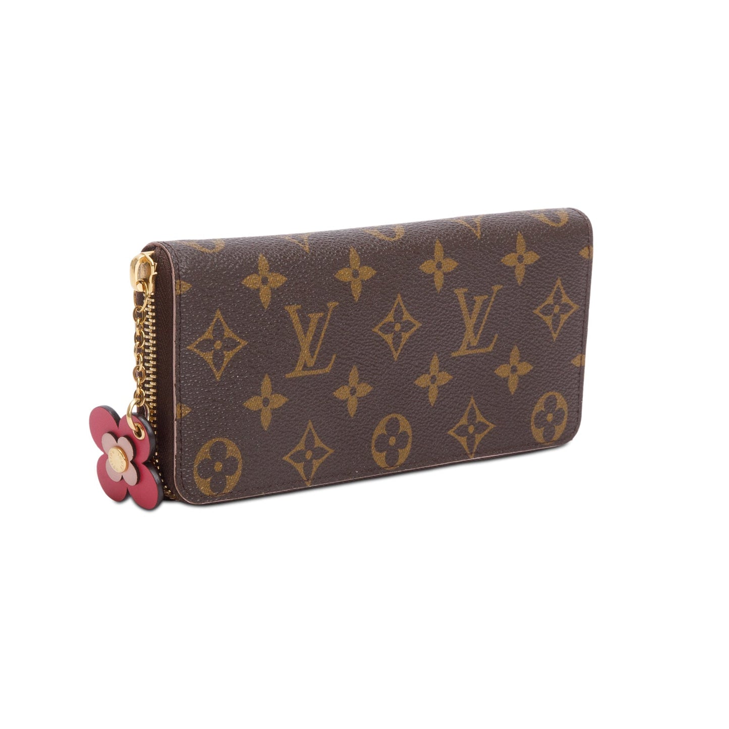 Louis Vuitton Limited Edition Monogram Bloom Flower Clemence Wallet