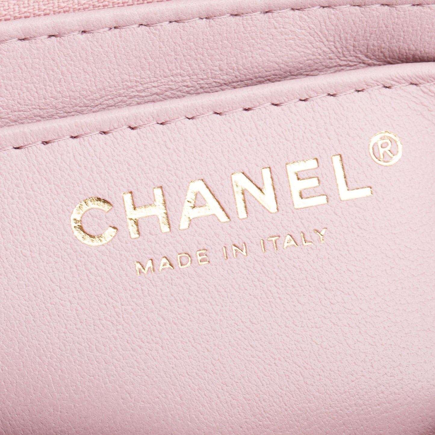 Chanel 2024 Pink Quilted Lambskin Leather Mini Top Handle Rectangular Flap Bag