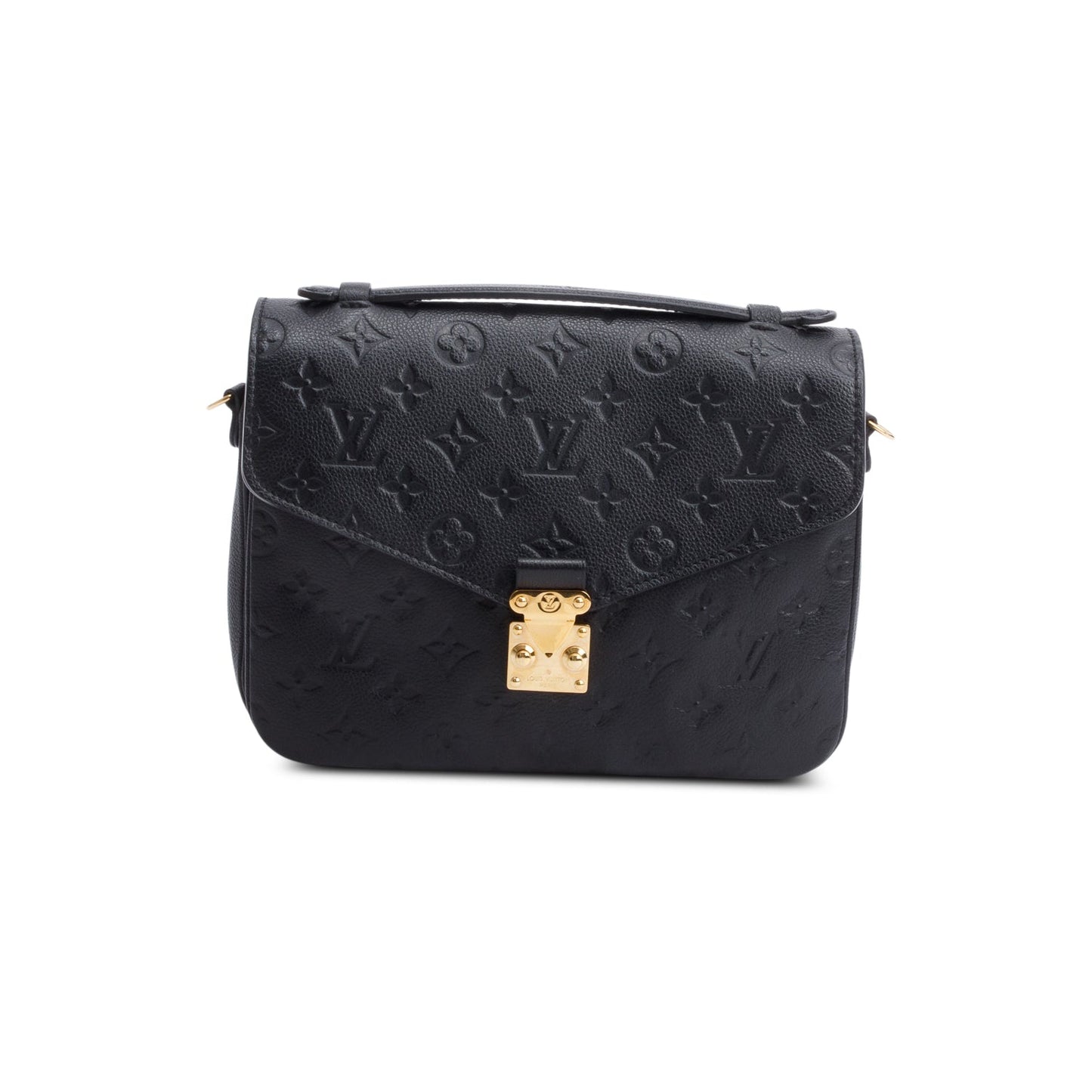 Louis Vuitton Black Monogram Empreinte Leather Pochette Metis