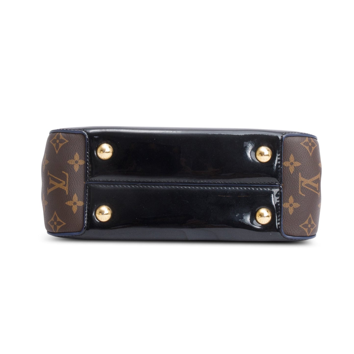 Louis Vuitton Black Vernis Monogram Trim Cherrywood PM