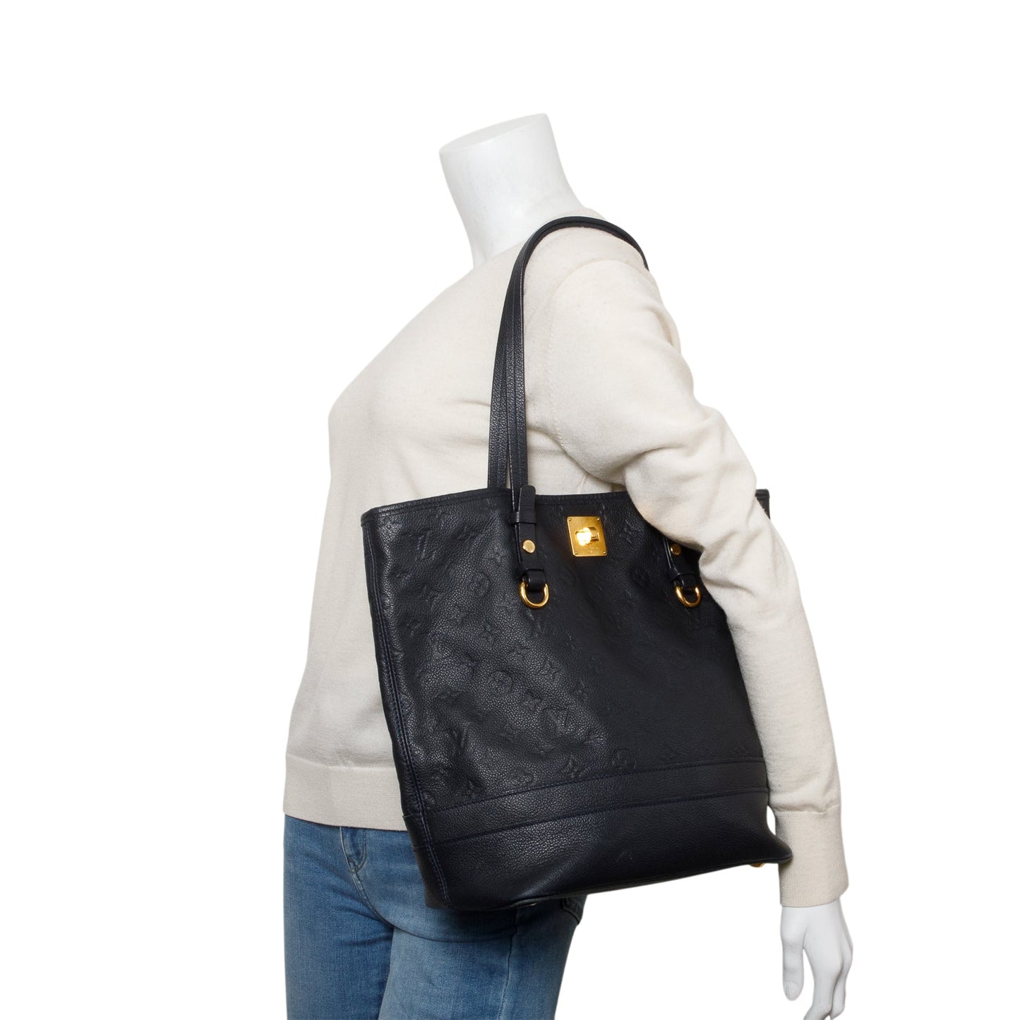 Louis Vuitton Navy Empreinte Leather Citadine PM