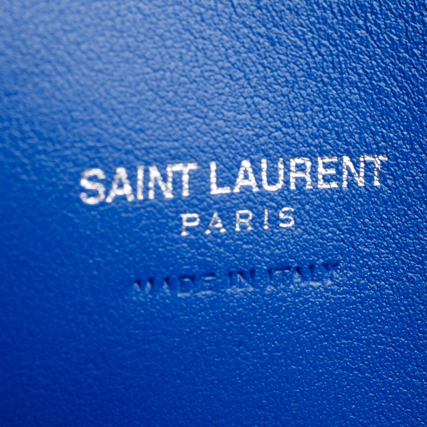 Saint Laurent Blue Crocodile Embossed Calfskin Leather Small Sac De Jour