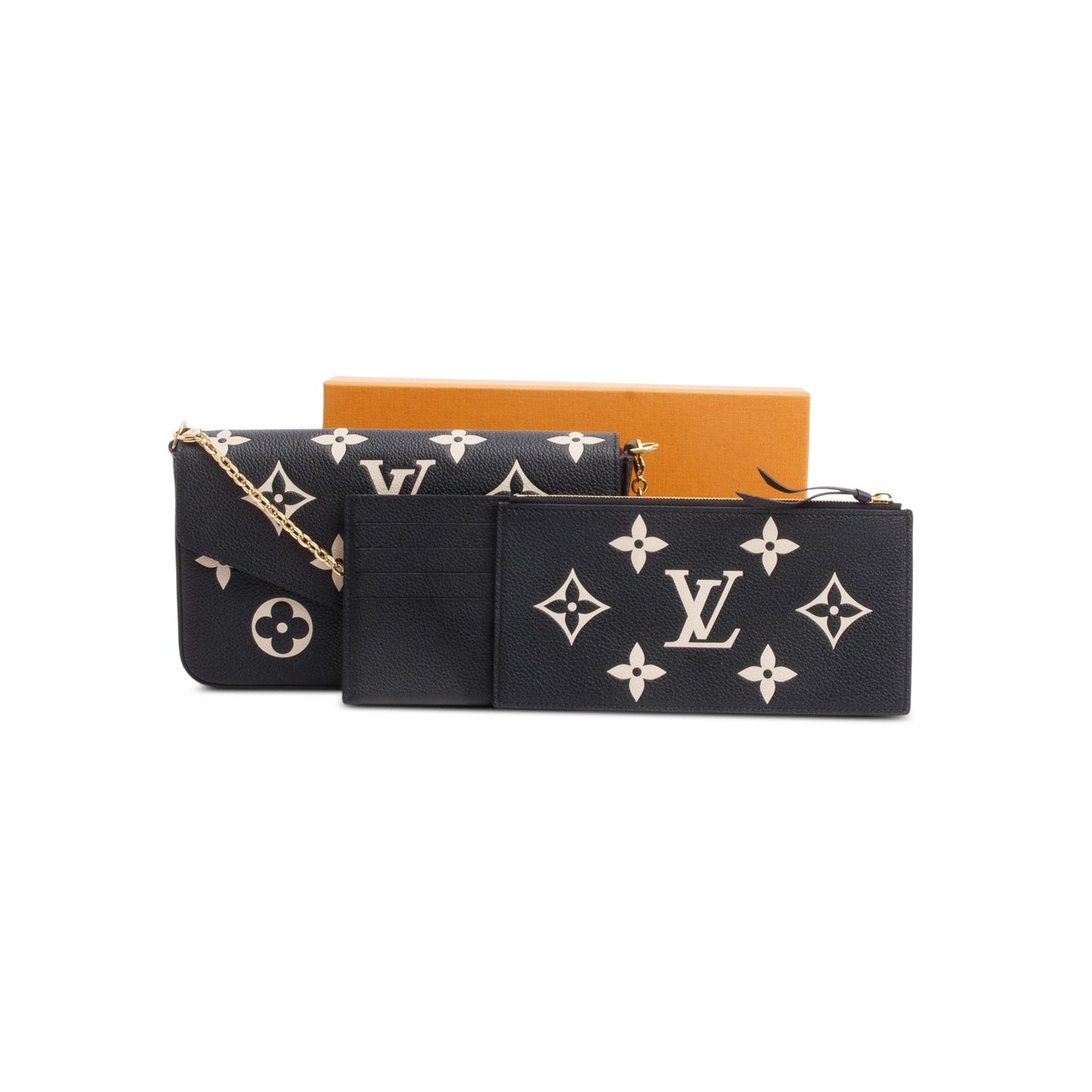 Louis Vuitton Bicolor Monogram Empreinte Leather Felicie Pochette