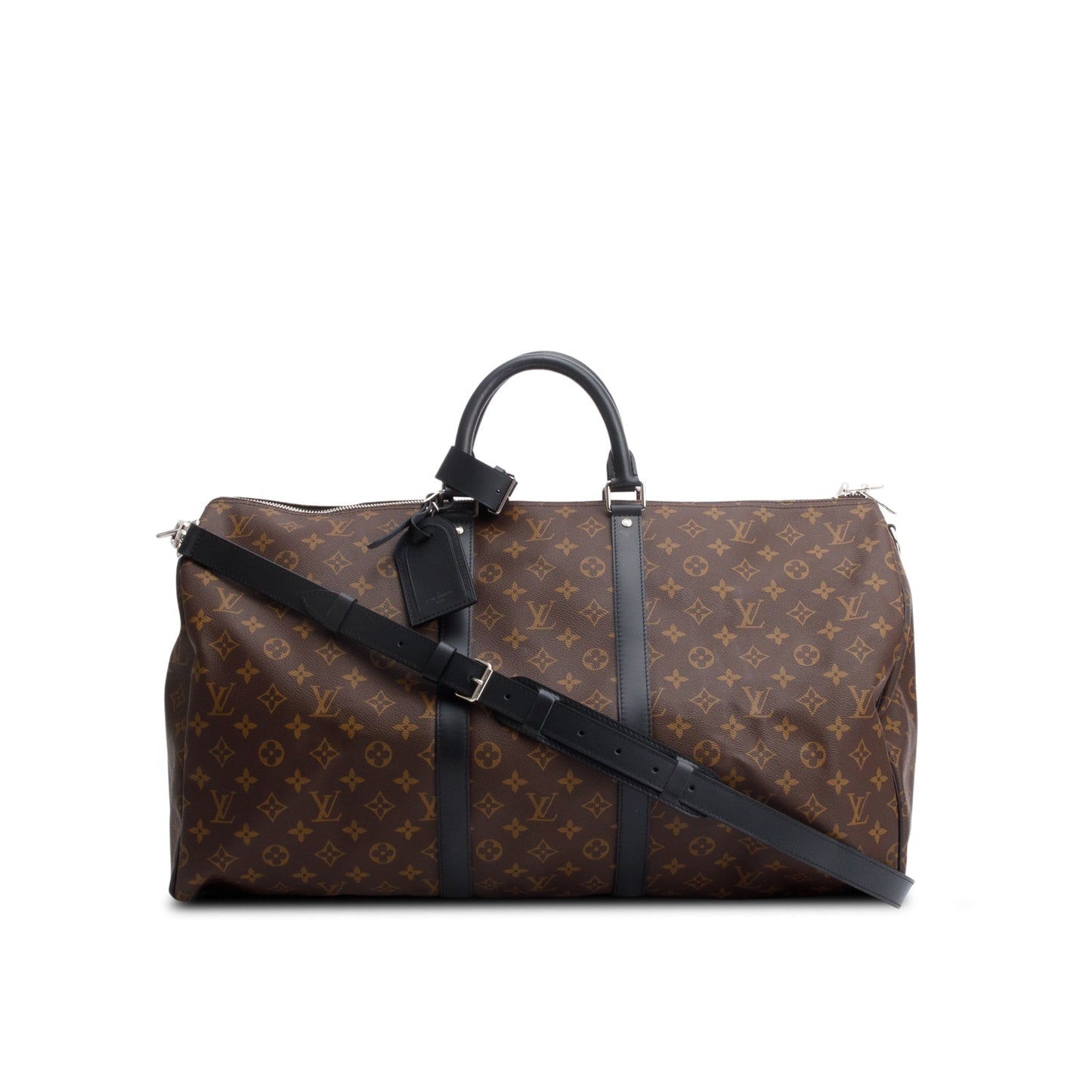 Louis Vuitton Monogram Macassar Keepall Bandouliere 55