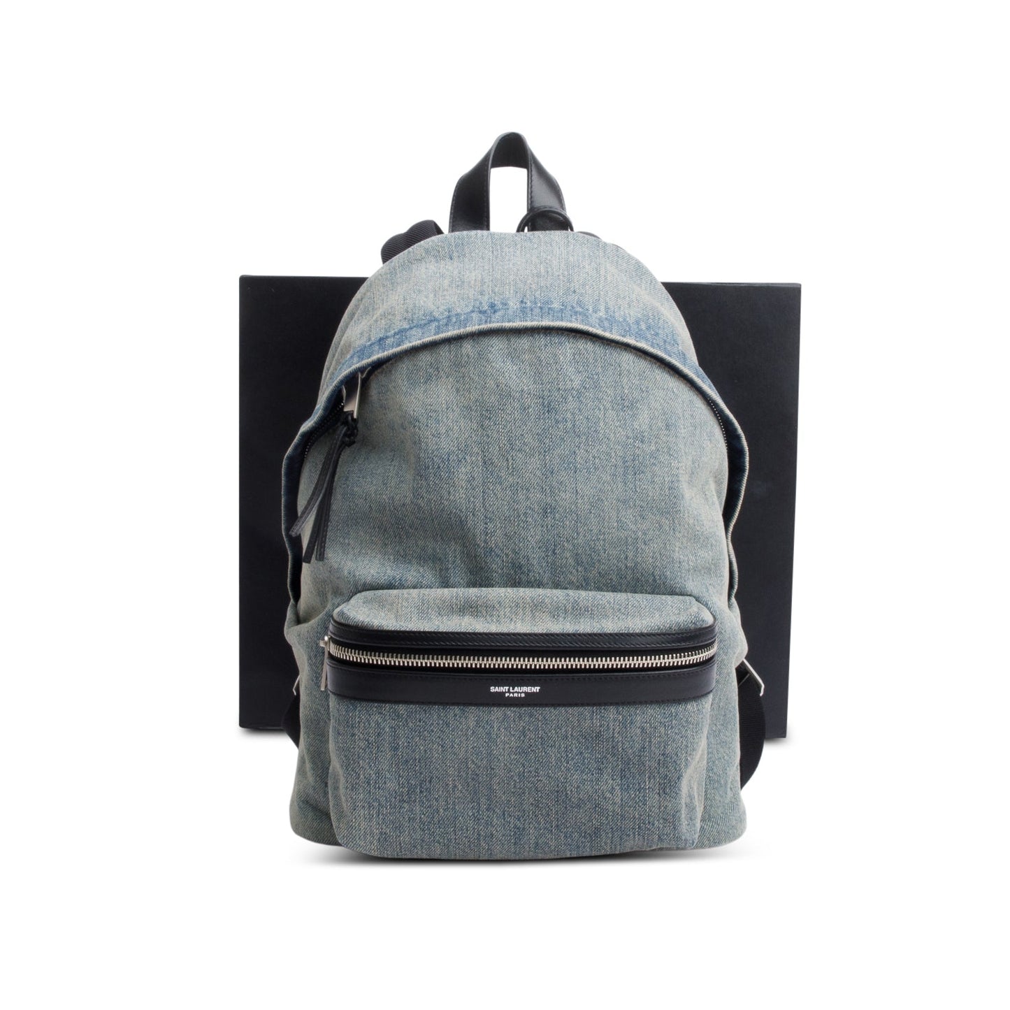 Saint Laurent Blue Denim City Backpack
