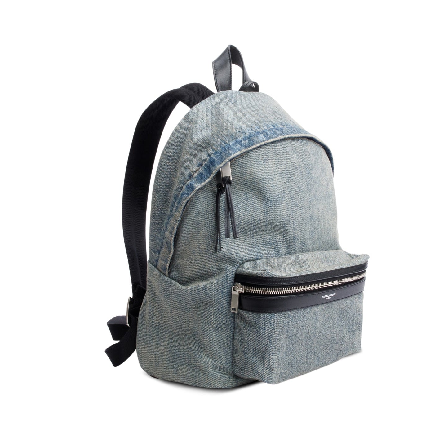 Saint Laurent Blue Denim City Backpack