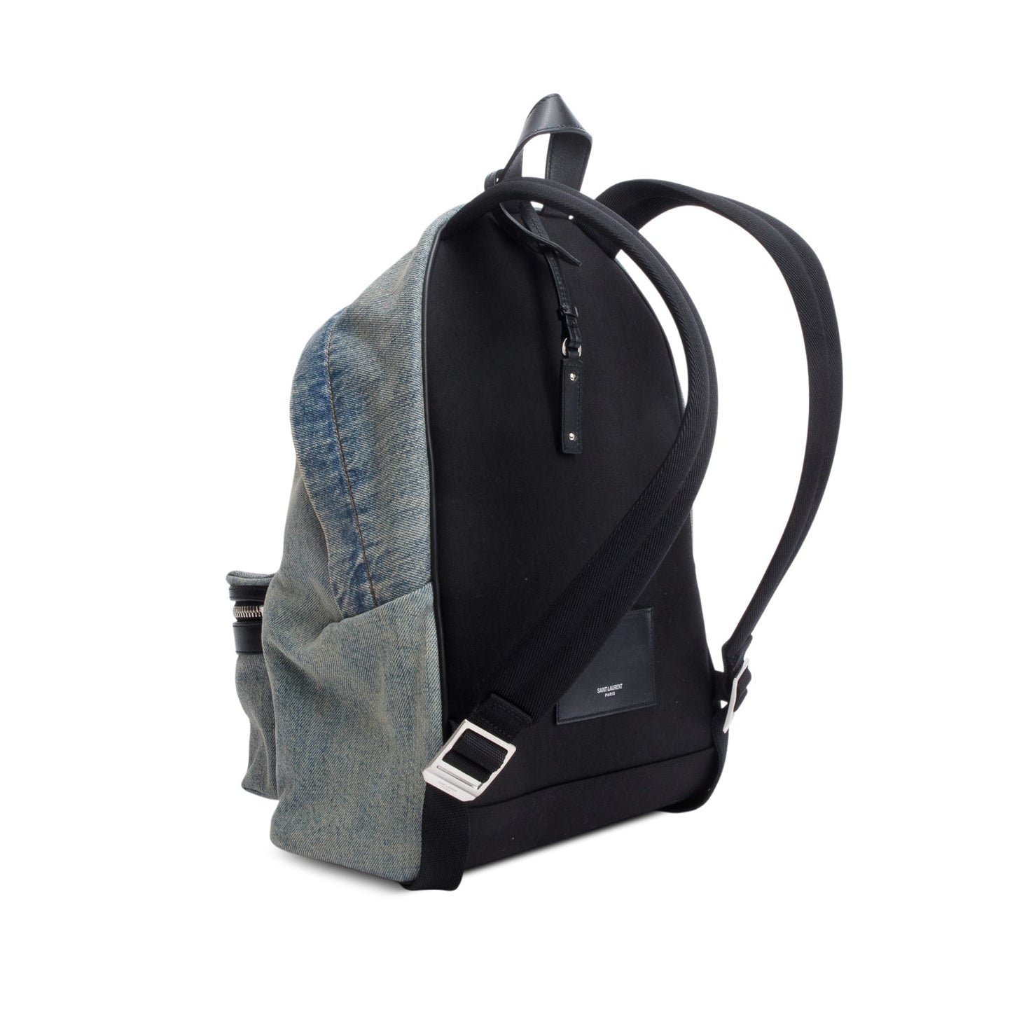 Saint Laurent Blue Denim City Backpack