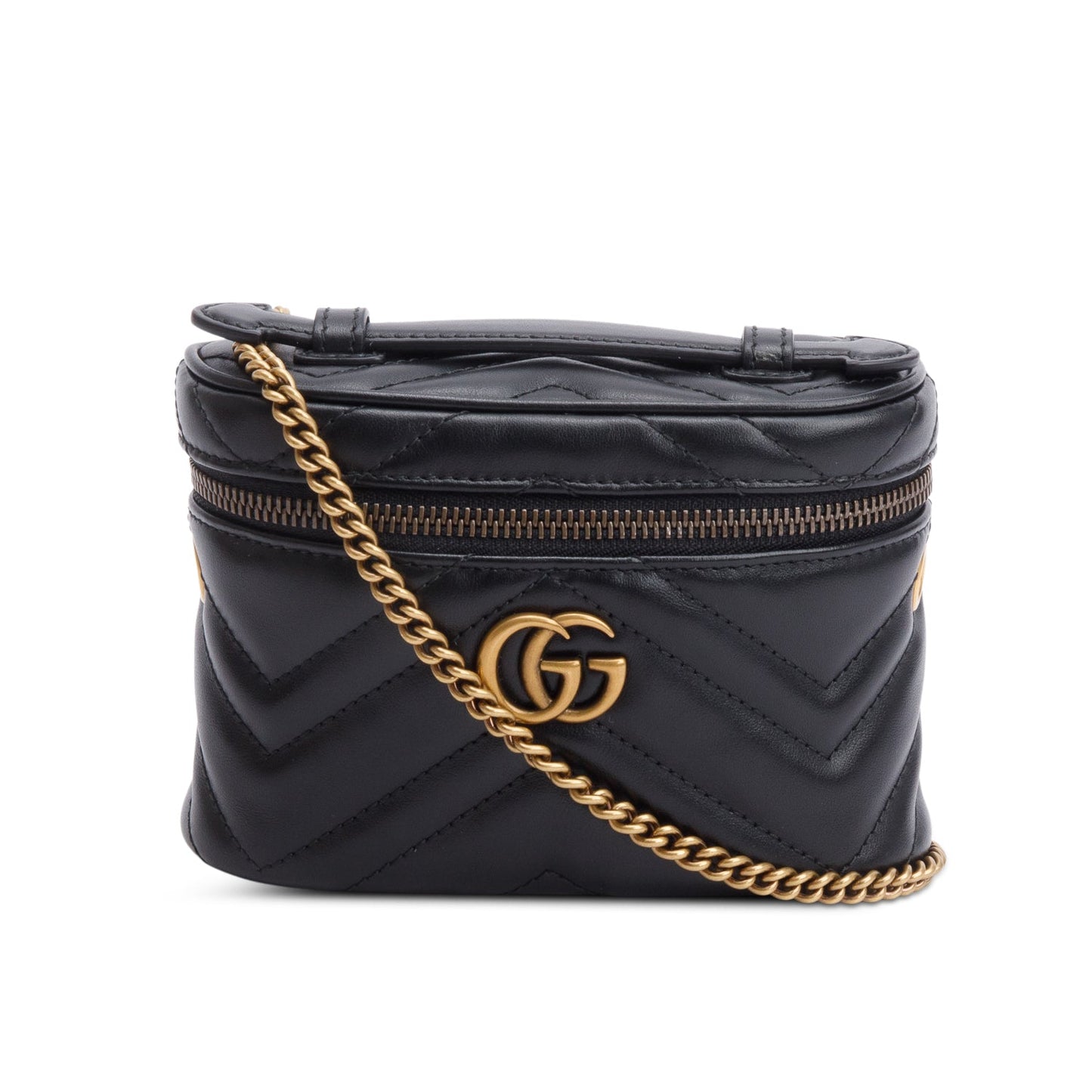 Gucci GG Marmont Matelasse Leather Mini Top Handle Bag