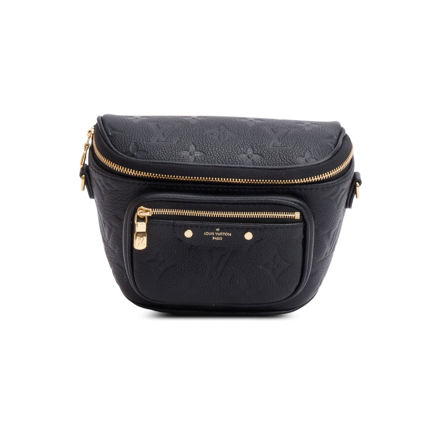 Louis Vuitton Black Monogram Empreint Leather Mini Bumbag