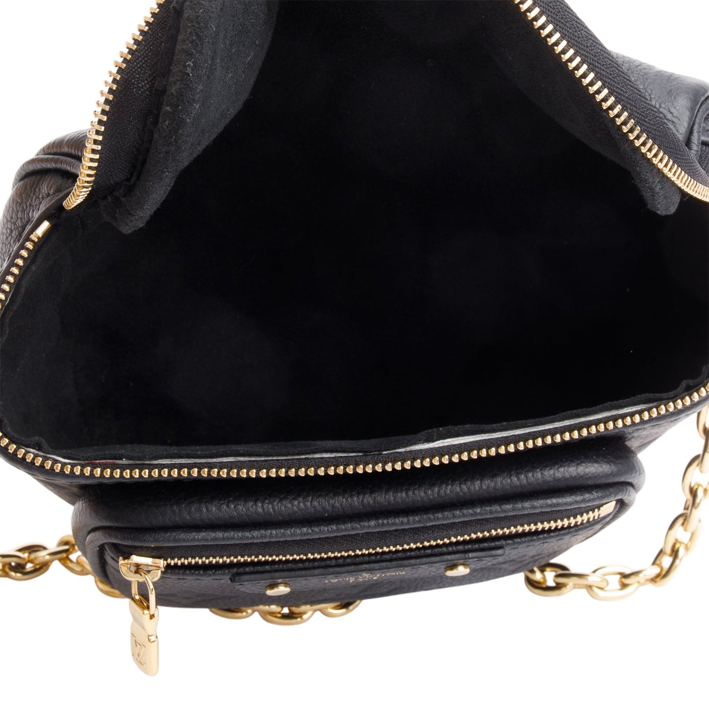 Louis Vuitton Black Monogram Empreint Leather Mini Bumbag