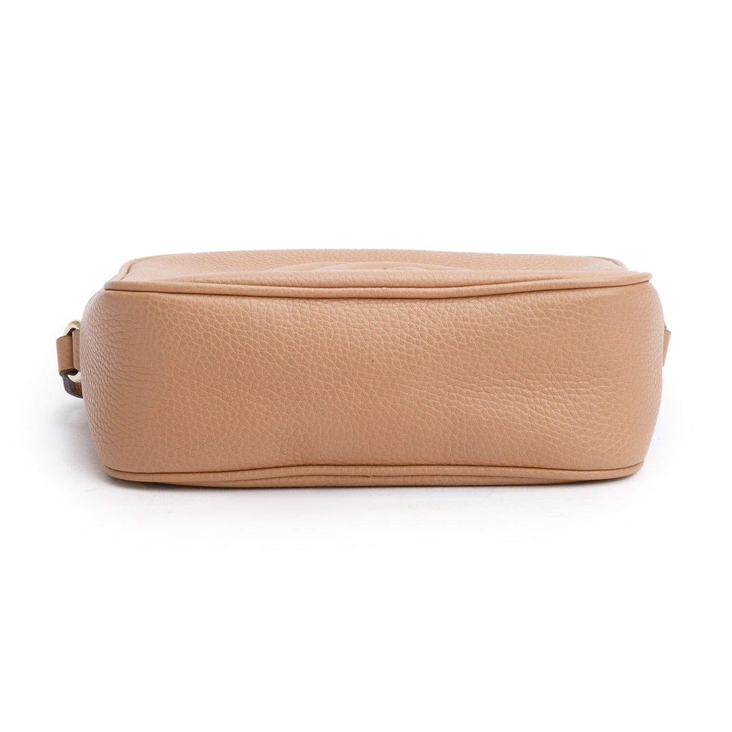 Gucci Beige Pebbled Calfskin Leather Small Soho Disco Bag