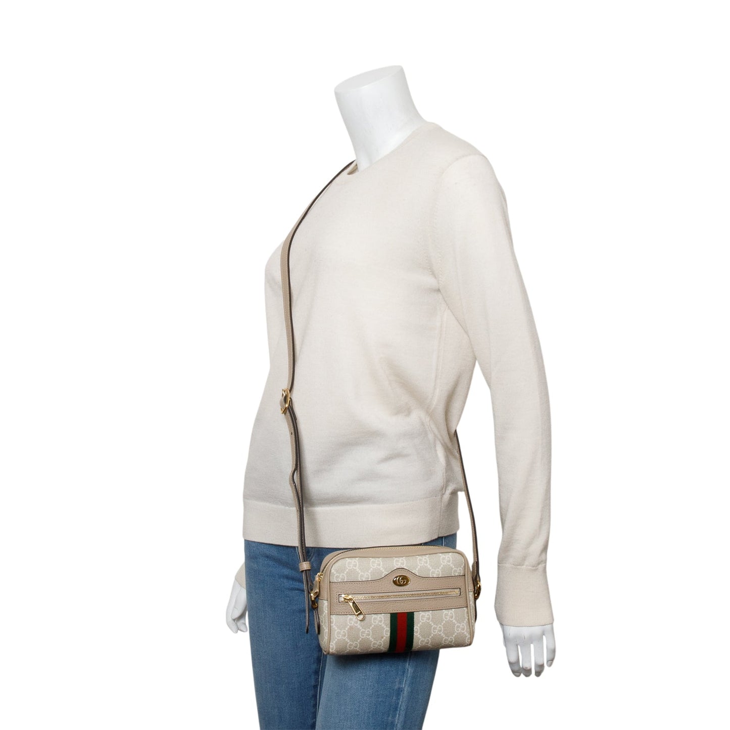 Gucci GG Supreme Web Mini Ophidia Crossbody Bag