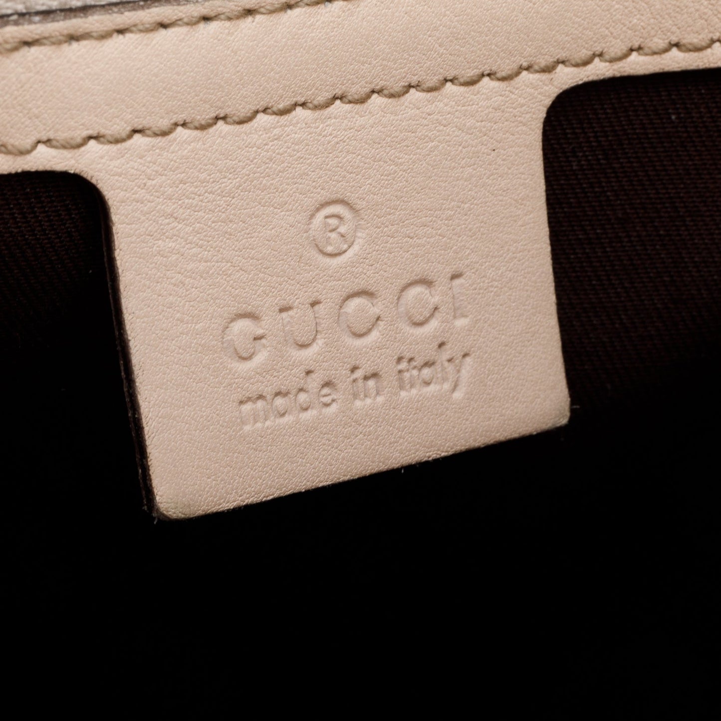 Gucci Beige Leather Trim Python Medium Indy Babouska Hobo