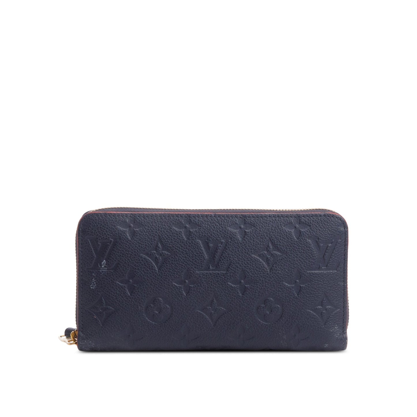 Louis Vuitton Navy Blue Monogram Empreinte Leather Zippy Wallet