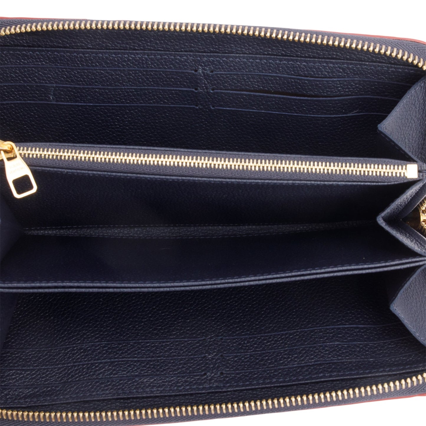 Louis Vuitton Navy Blue Monogram Empreinte Leather Zippy Wallet