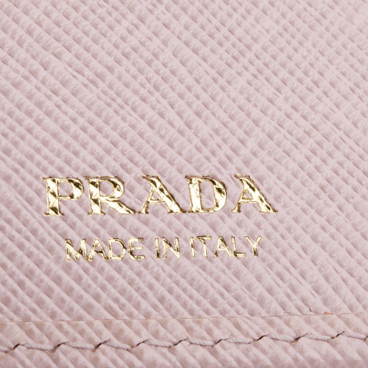 Prada Pink Saffiano Metal Compact Wallet