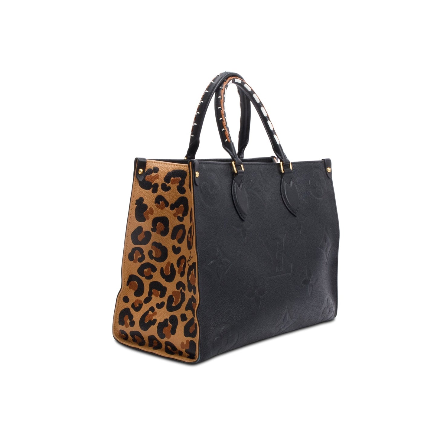 Louis Vuitton Black Monogram Empreinte Giant Wild At Heart OnTheGo MM