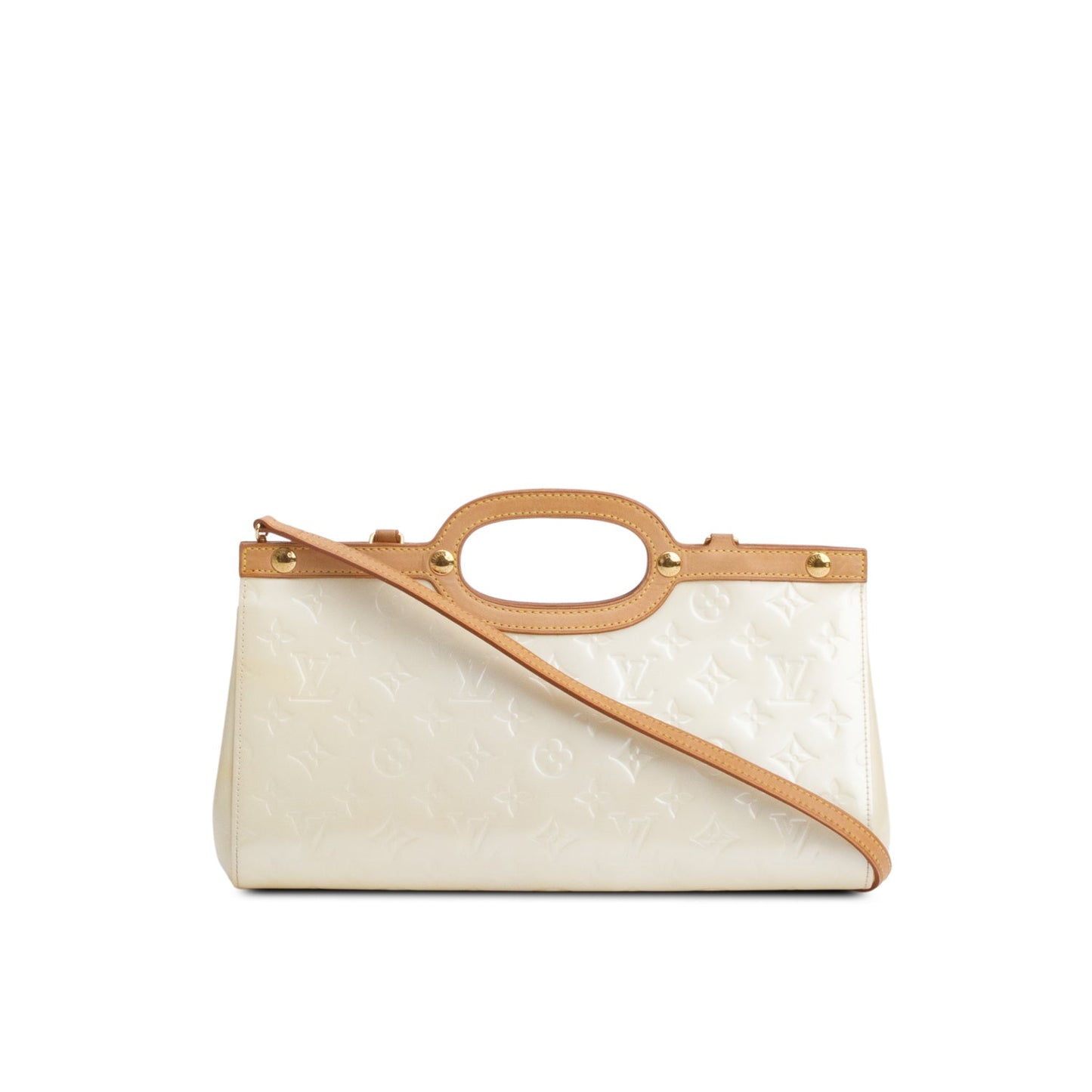 Louis Vuitton Neutral Monogram Vernis Roxbury