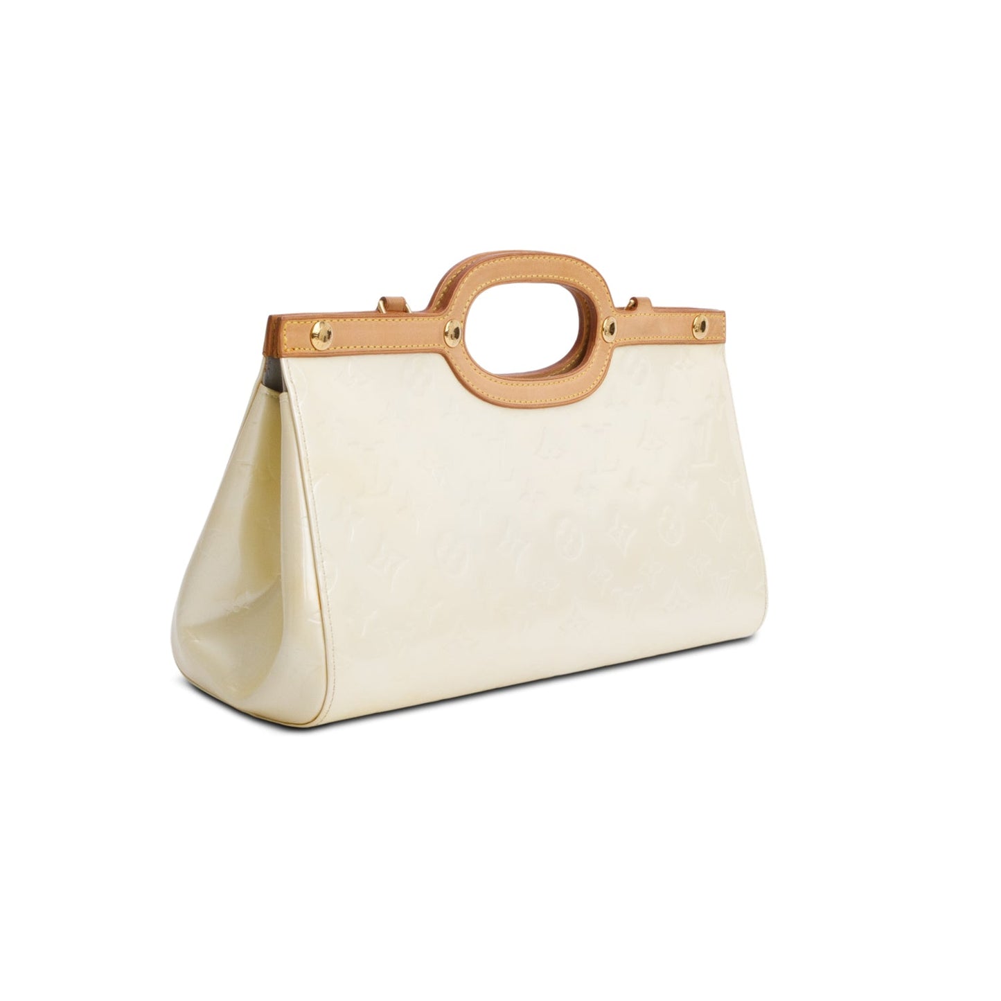 Louis Vuitton Neutral Monogram Vernis Roxbury