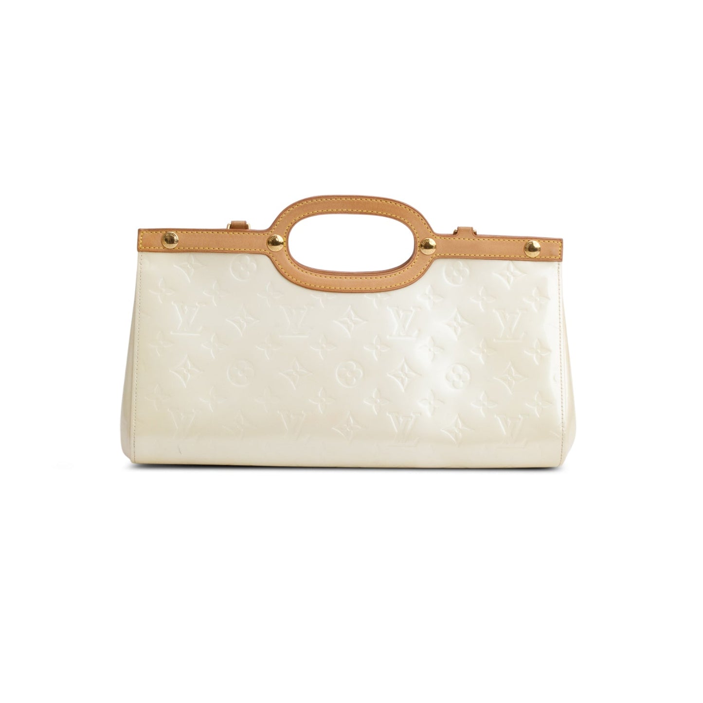Louis Vuitton Neutral Monogram Vernis Roxbury