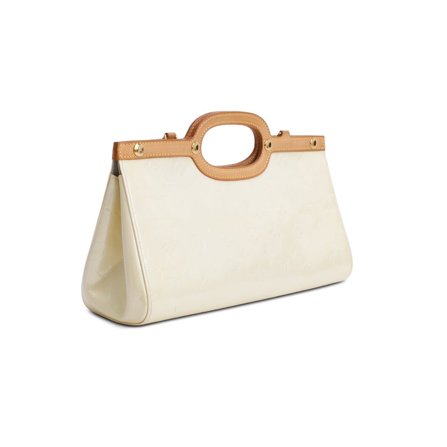 Louis Vuitton Neutral Monogram Vernis Roxbury