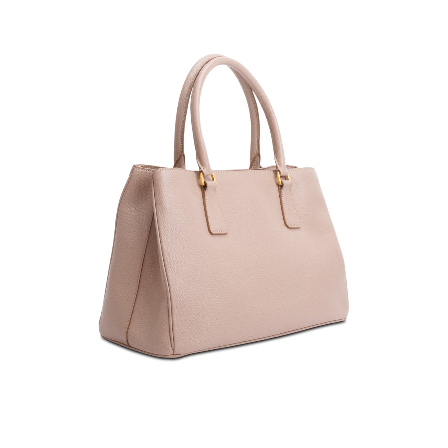 Prada Beige Saffiano Lux Small Galleria Tote
