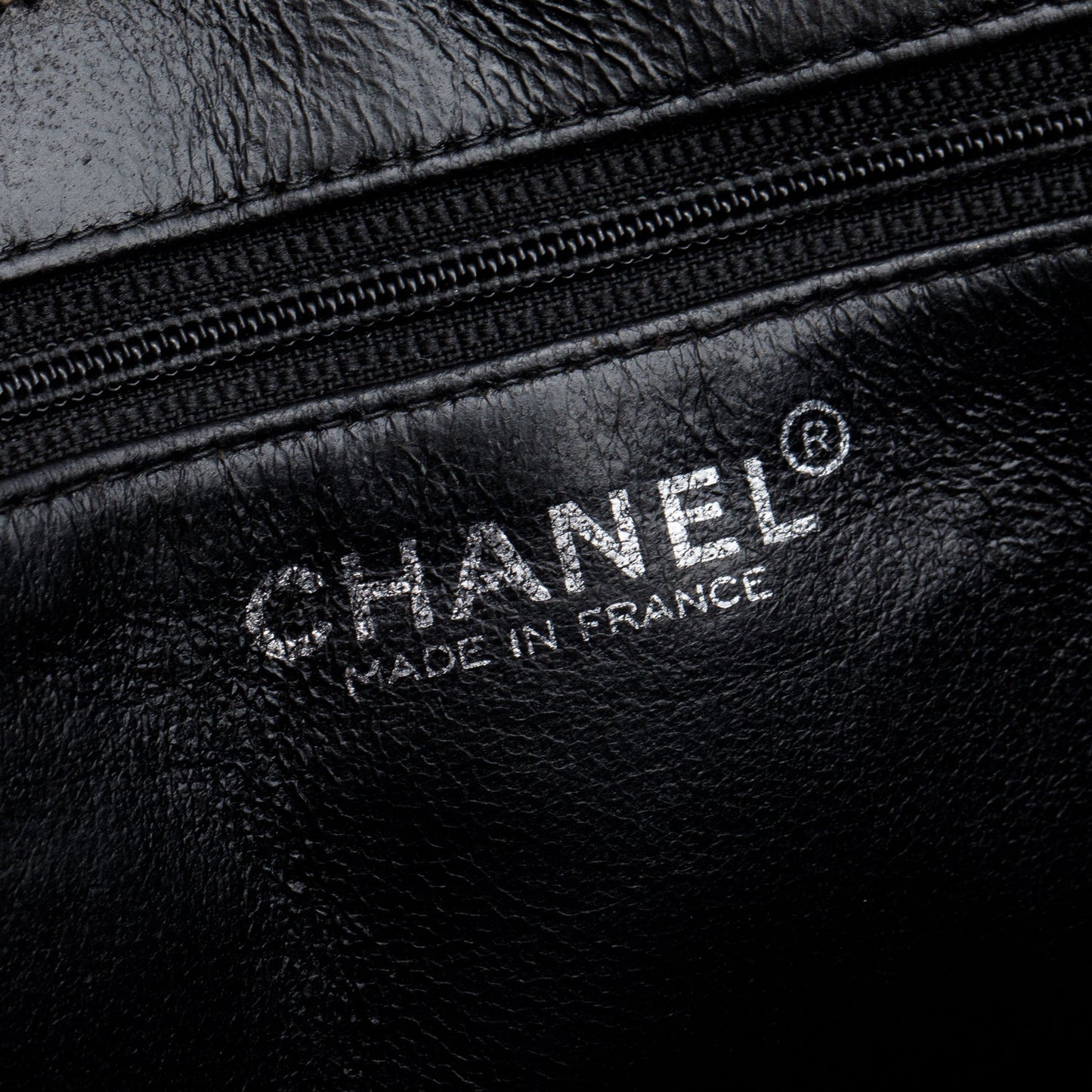 Chanel Vintage Black Caviar Leather Medallion Tote