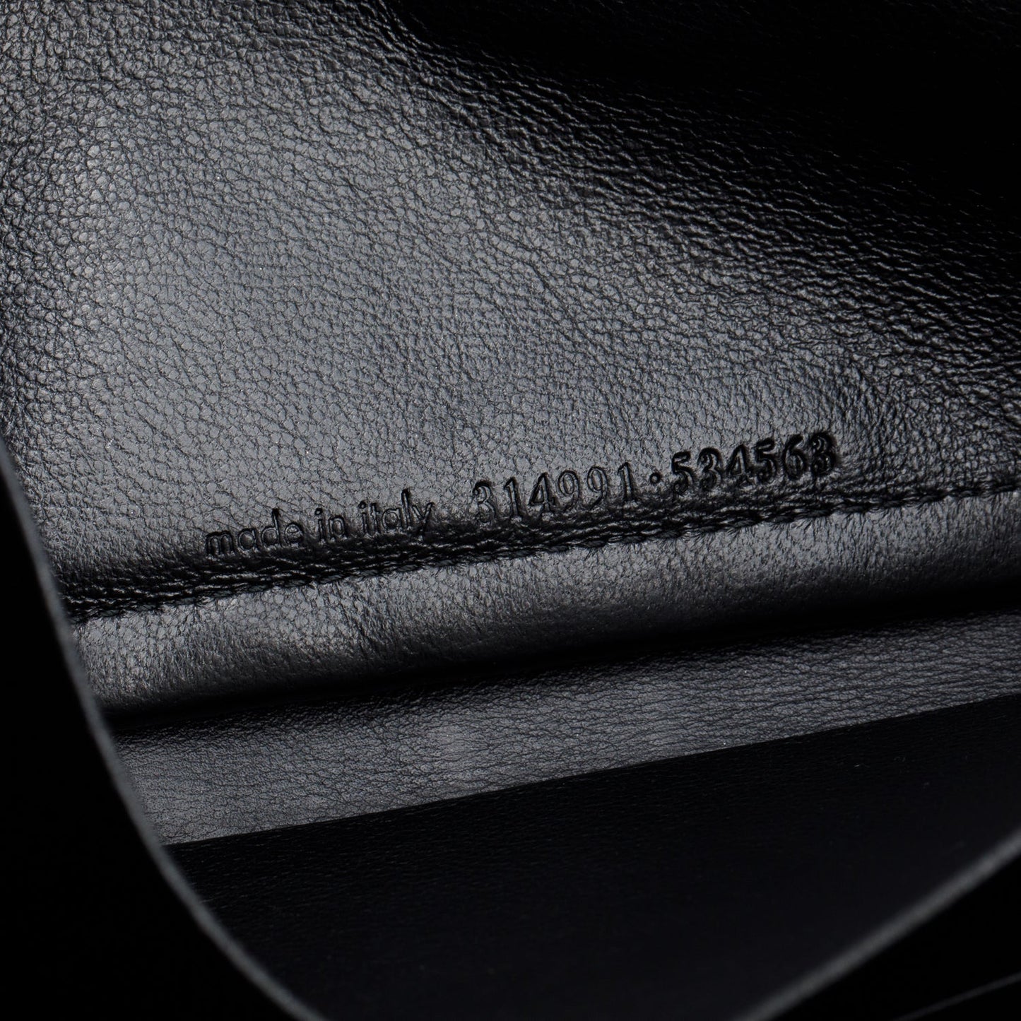 Saint Laurent Black Calfskin Y Ligne Zip Around Wallet