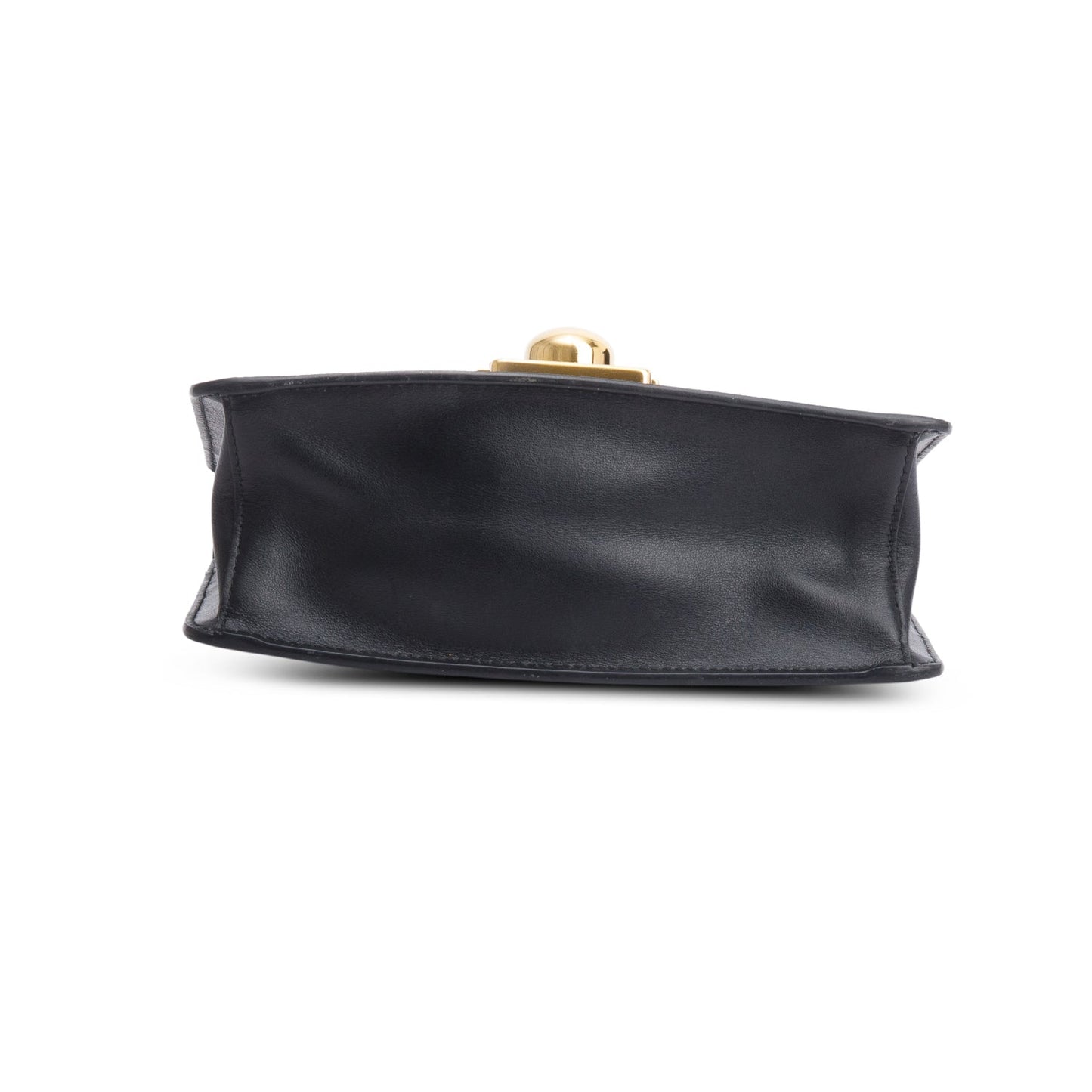 Prada Black Saffiano Soft Calf Leather Arcade Shoulder Bag
