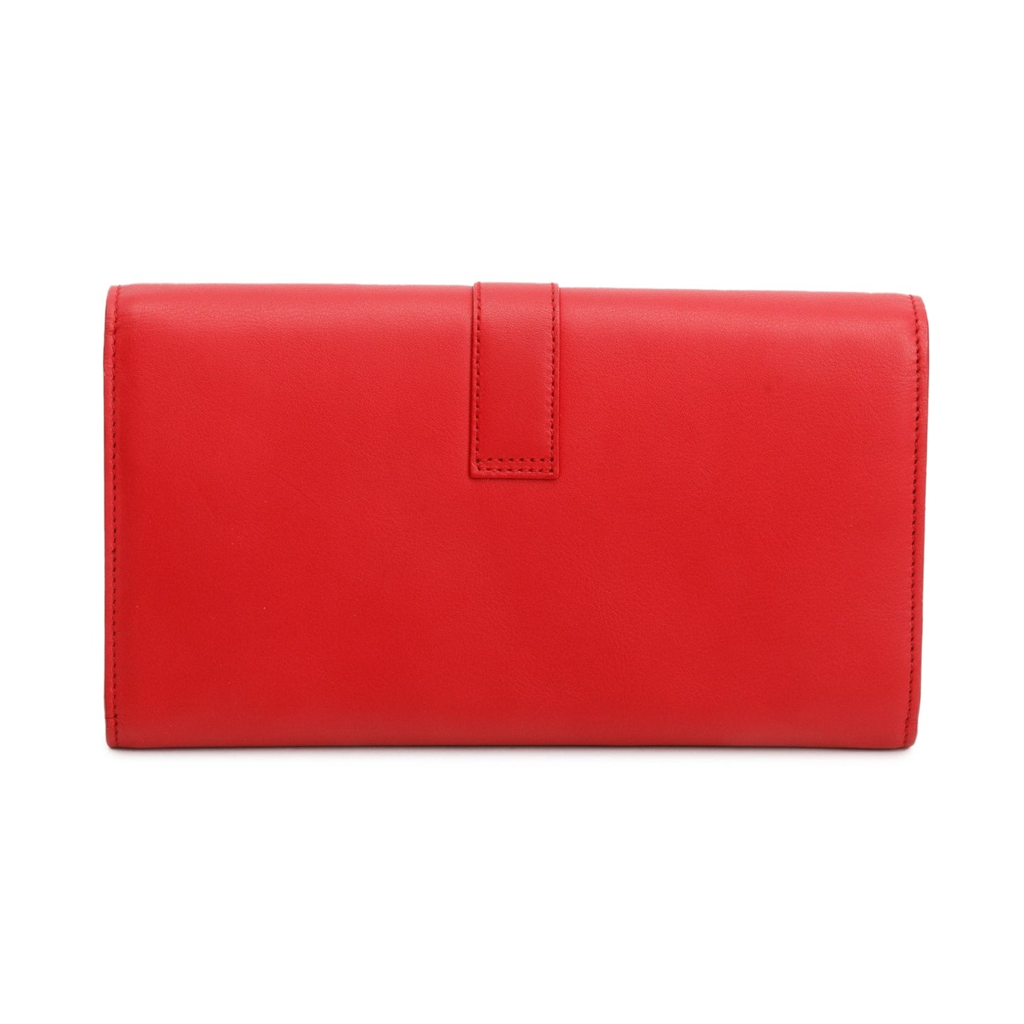 Saint Laurent Red Calfskin Classic Y Ligne Wallet