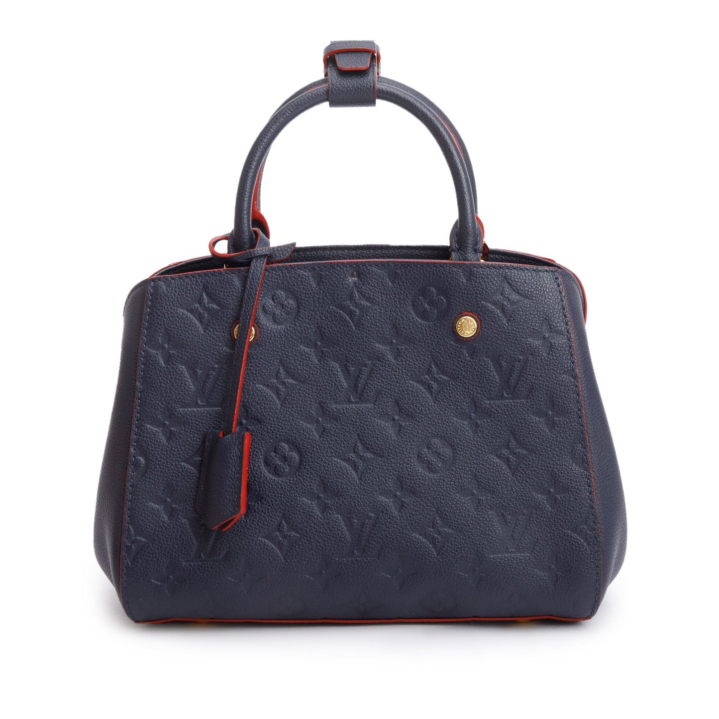 Louis Vuitton Navy Monogram Empreinte Leather Montaigne BB