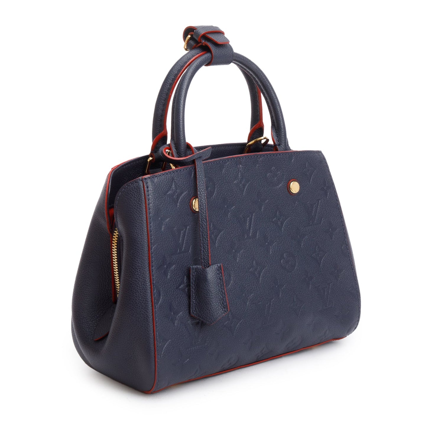 Louis Vuitton Navy Monogram Empreinte Leather Montaigne BB
