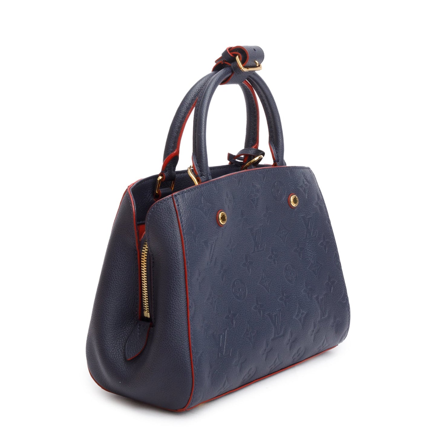 Louis Vuitton Navy Monogram Empreinte Leather Montaigne BB