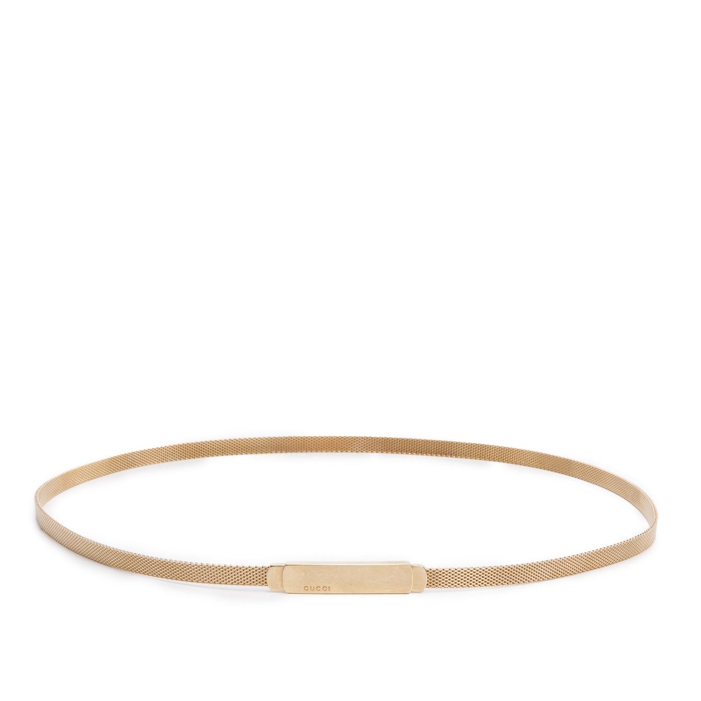 Gucci Gold Plated Mesh Snake Chain Skinny Tom Ford Belt
