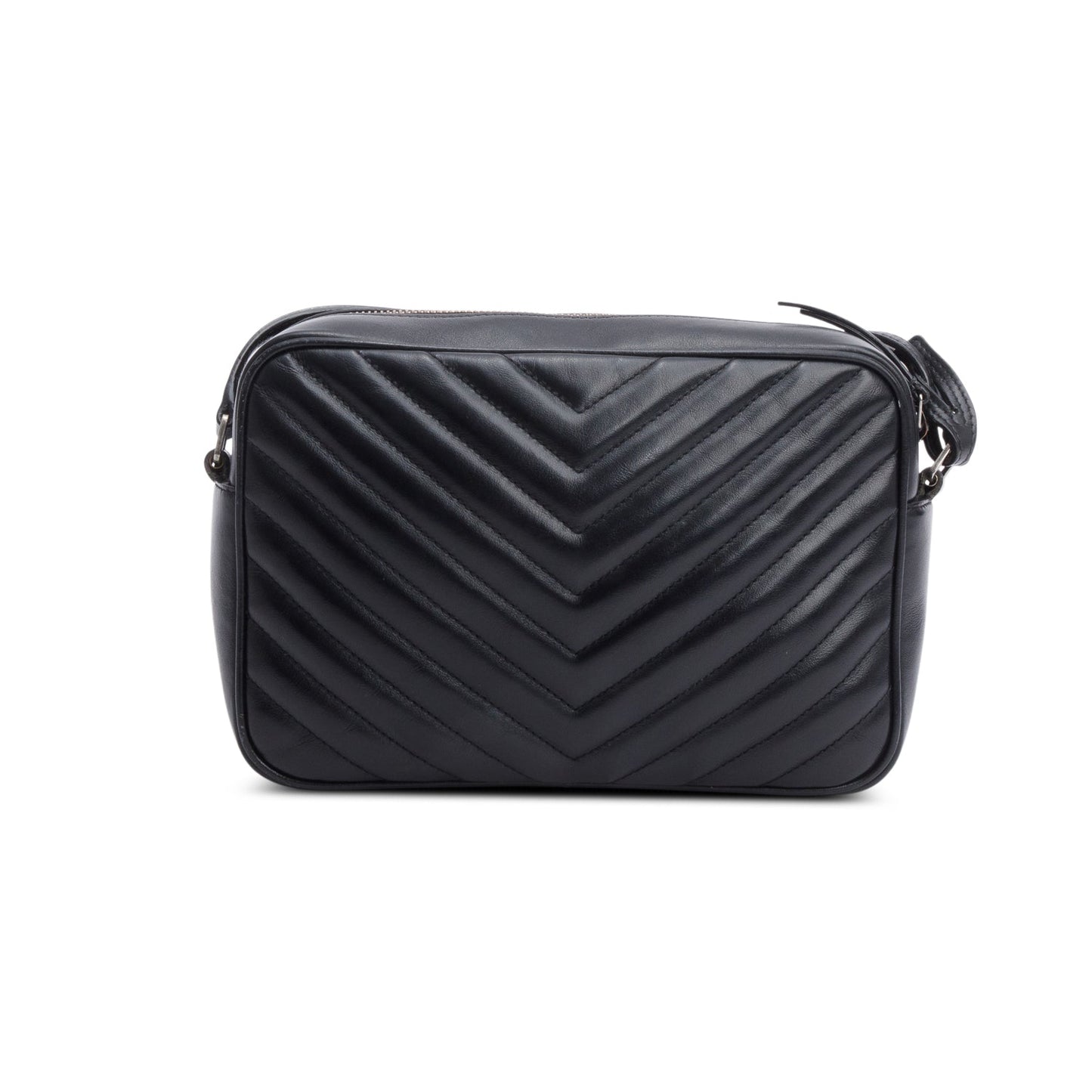 Saint Laurent 2021 Black Quilted Leather Lou Camera Bag