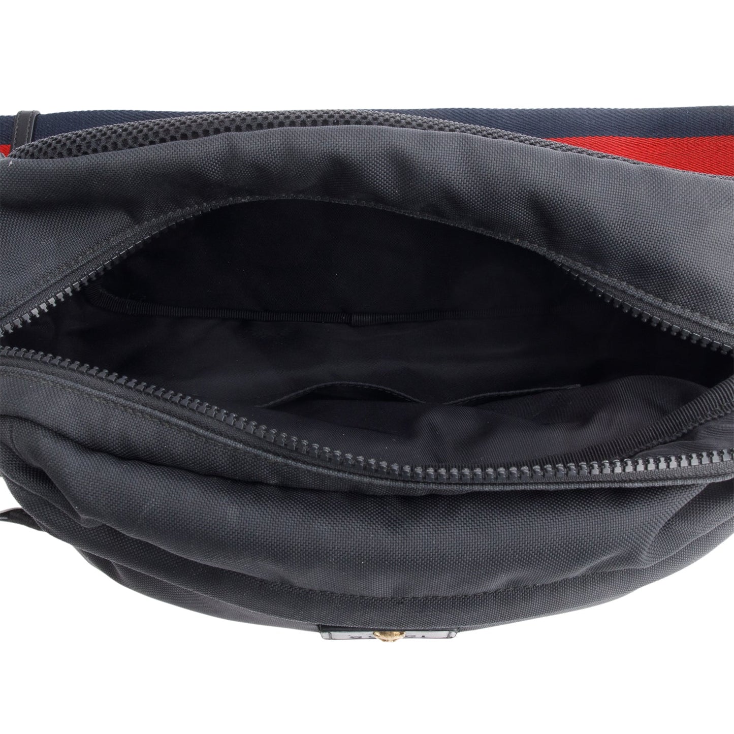 Gucci Black Techno Canvas Web Belt Bag