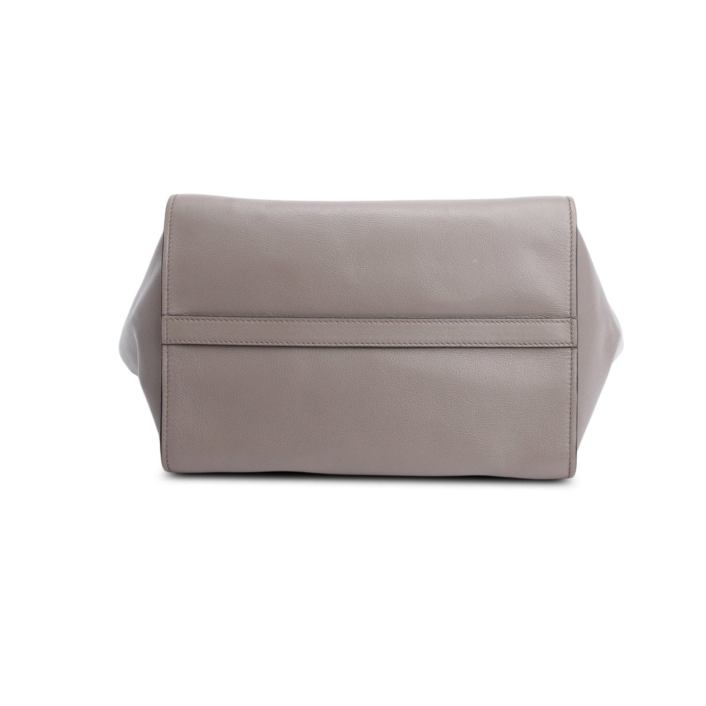 Prada Grey City Calf Small Twin Pocket Tote