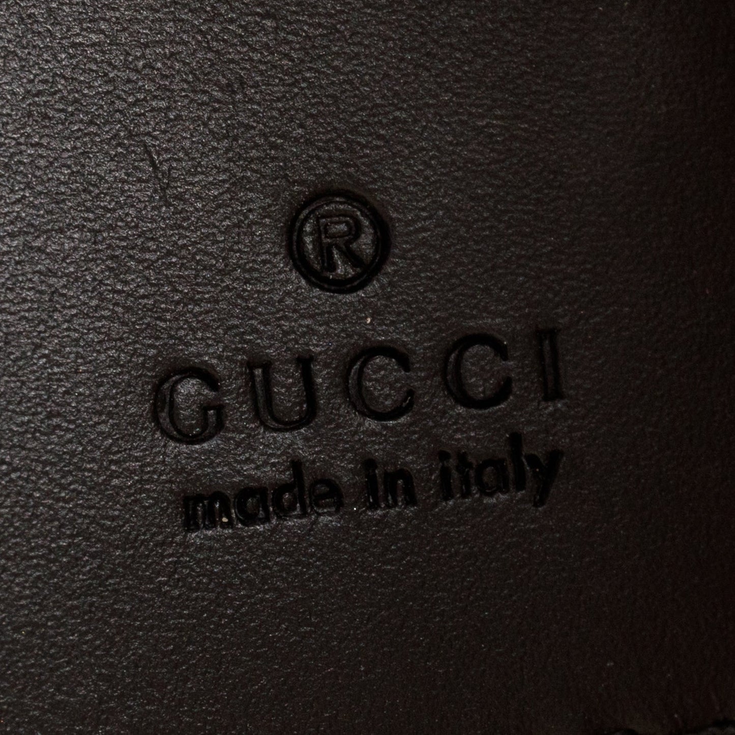 Gucci GG Supreme Monogram Angry Cat Zip Wristlet Pouch