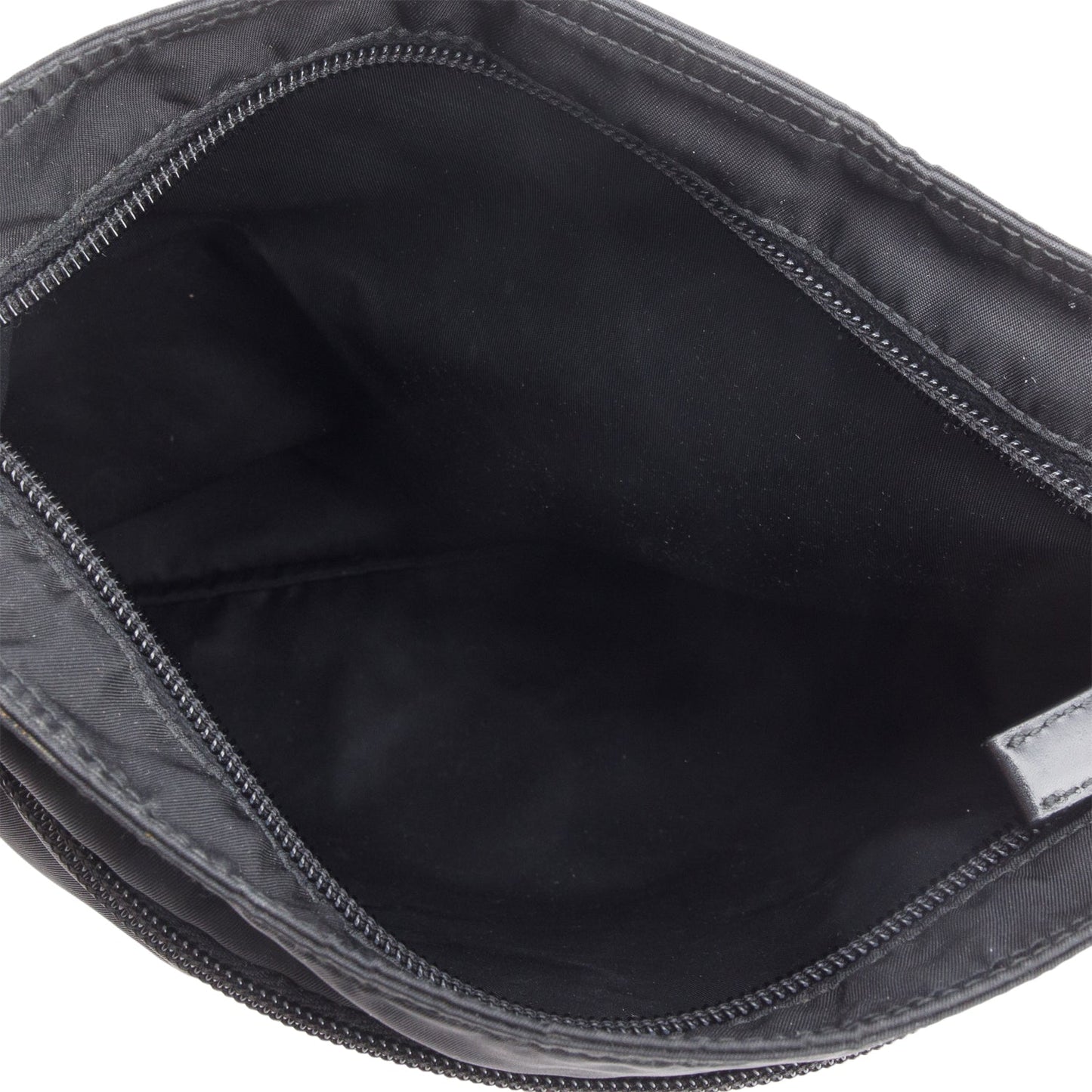 Prada Black Tessuto Nylon Vela Flat Messenger Bag