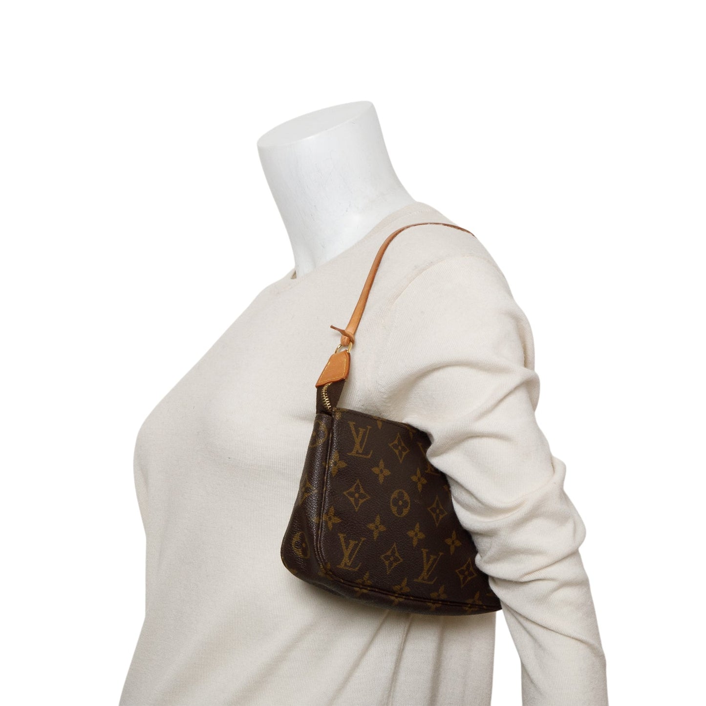 Louis Vuitton Brown Canvas Monogram Pochette Accessories