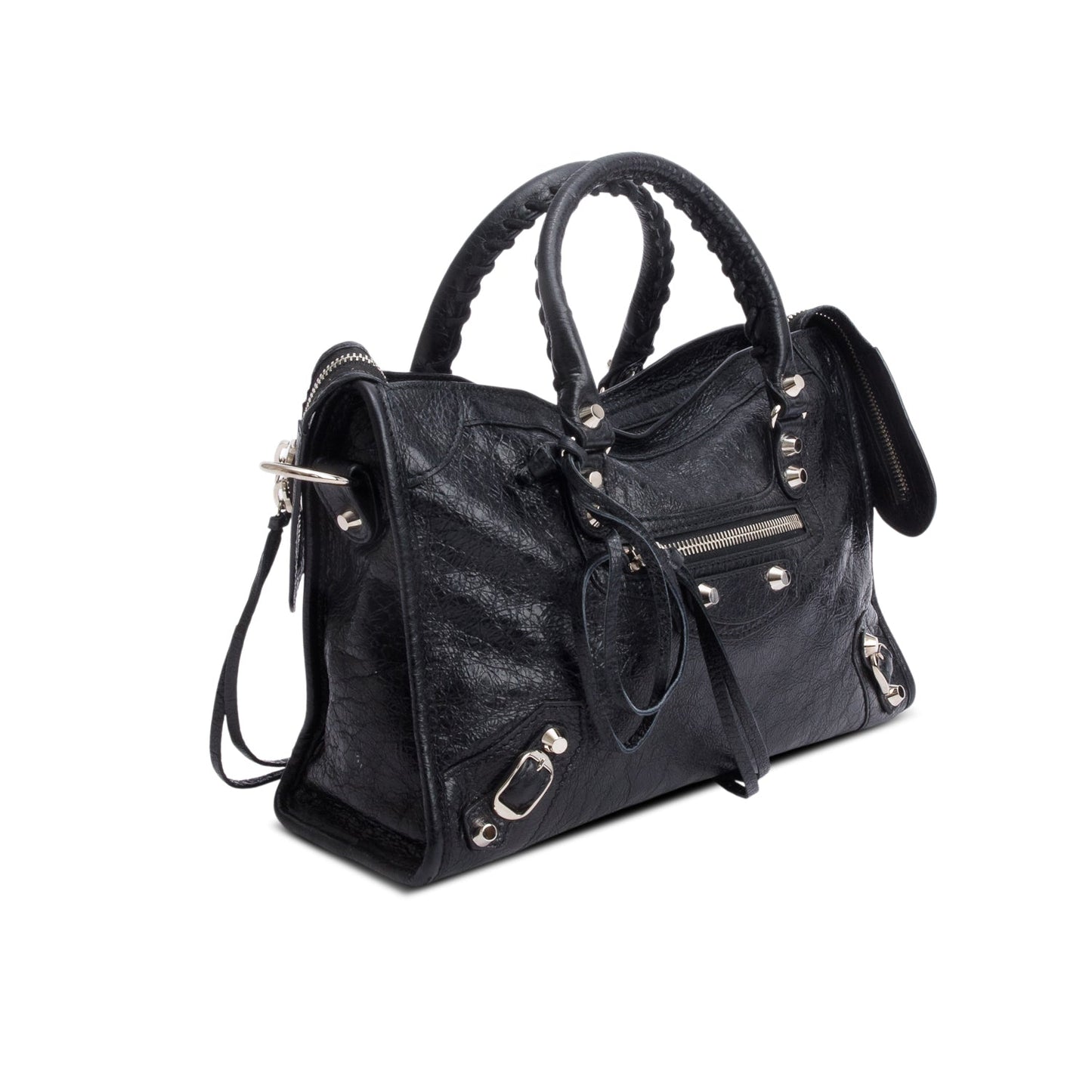 Balenciaga Black Agneau Le City Bag Small