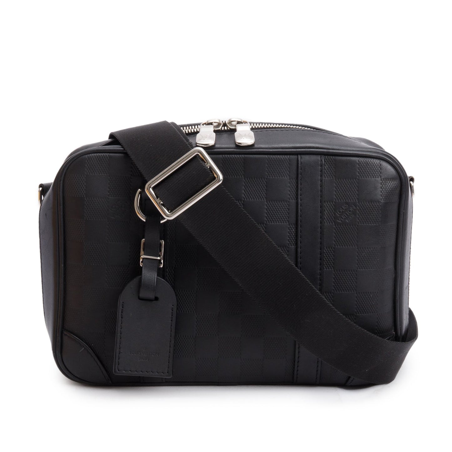 Louis Vuitton Black Damier Infini Calfskin Leather Sirius Messenger Bag
