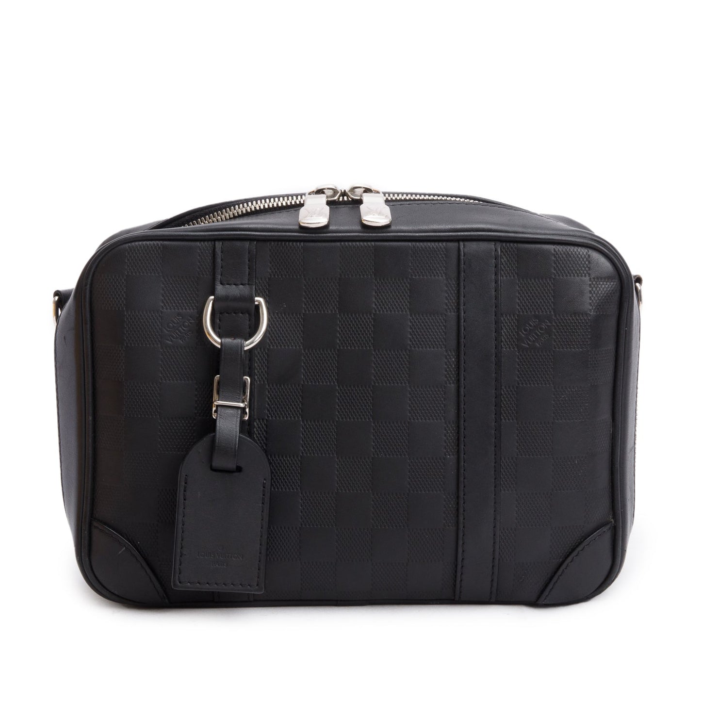 Louis Vuitton Black Damier Infini Calfskin Leather Sirius Messenger Bag